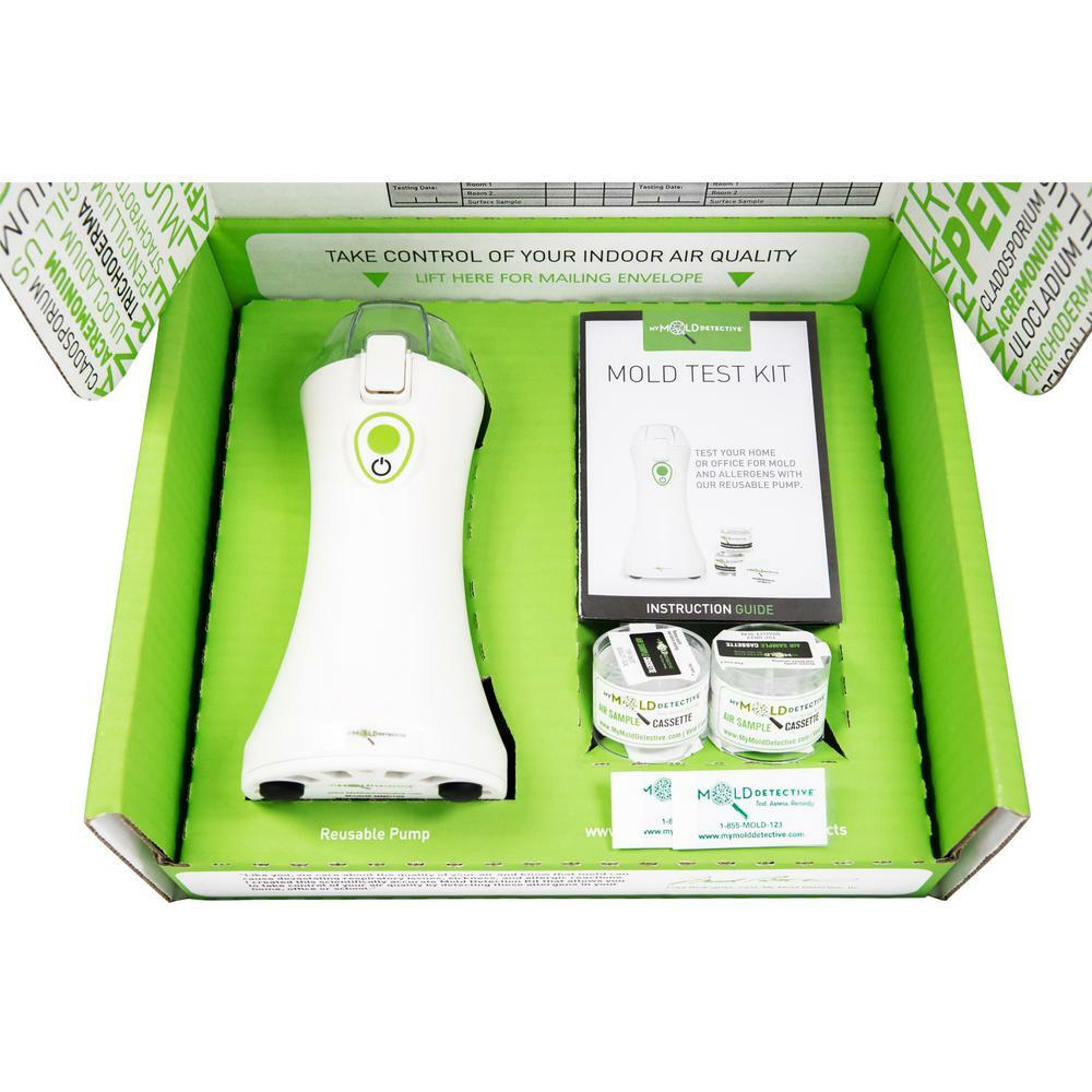 MyMoldDetective Mold Test Kit Reusable Air Sampling Pump Color-Coded Reports