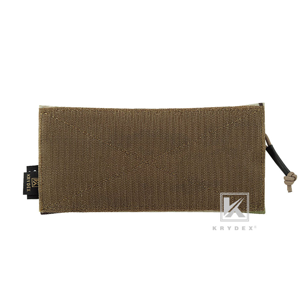 KRYDEX Tactical Front Candy Pouch Zipper Pack Hook Back for Chest Rig Multicam