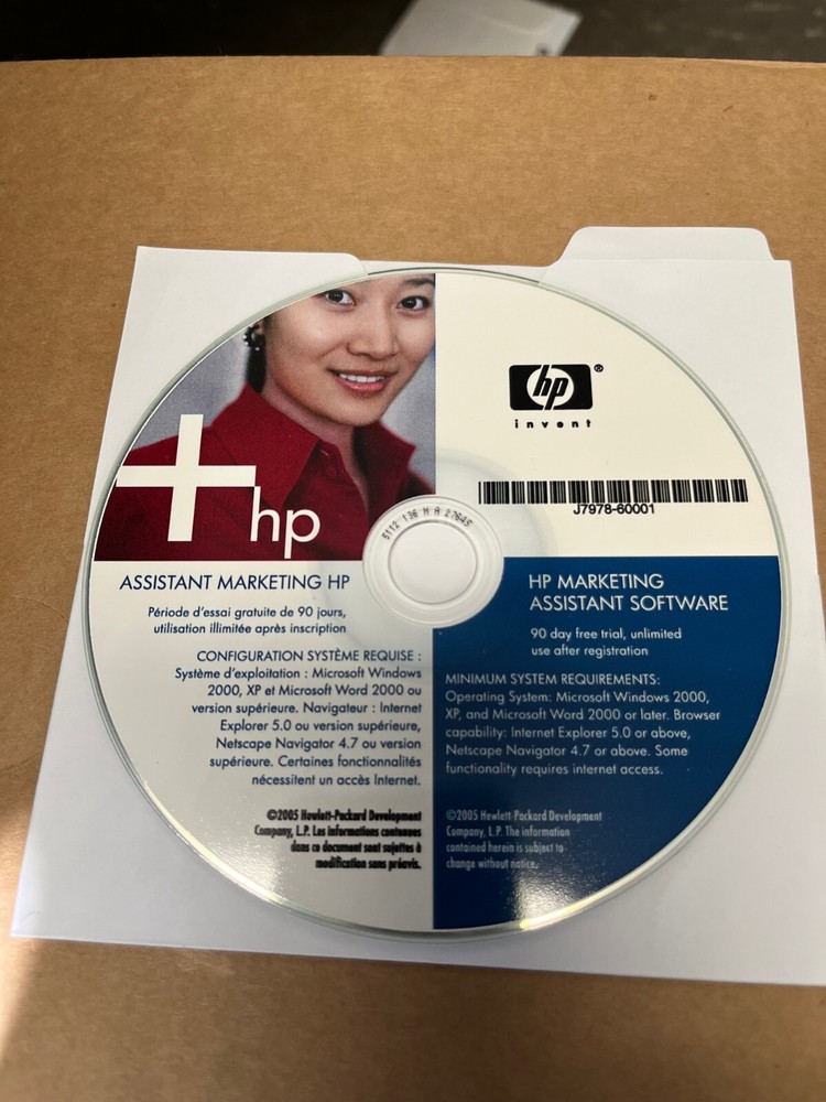 HP Marketing Assistant Software CD