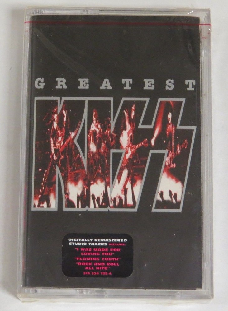 KISS GREATEST KISS SEALED CASSETTE WITH STICKER