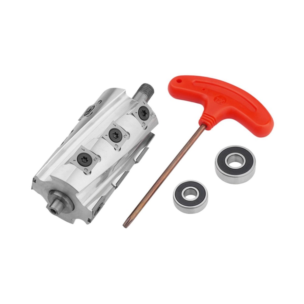 Planer Sprial Helical Cutter Head Accessory, Aluminum Alloy, High Performance