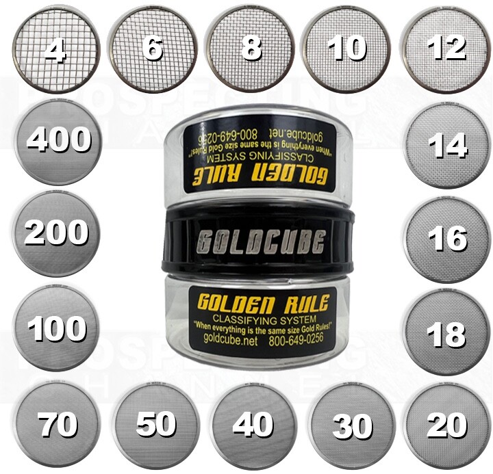 GOLDEN RULE PRO PACK Classifier Screen Sieve Particle Separation System Set 16