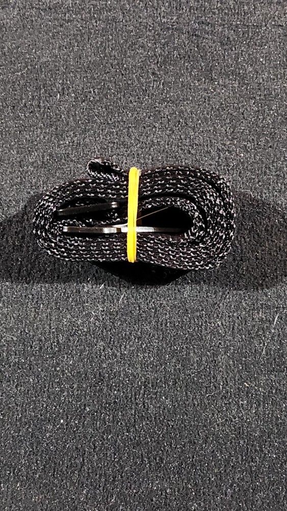 Adjustable Black Nylon Braided Strap
