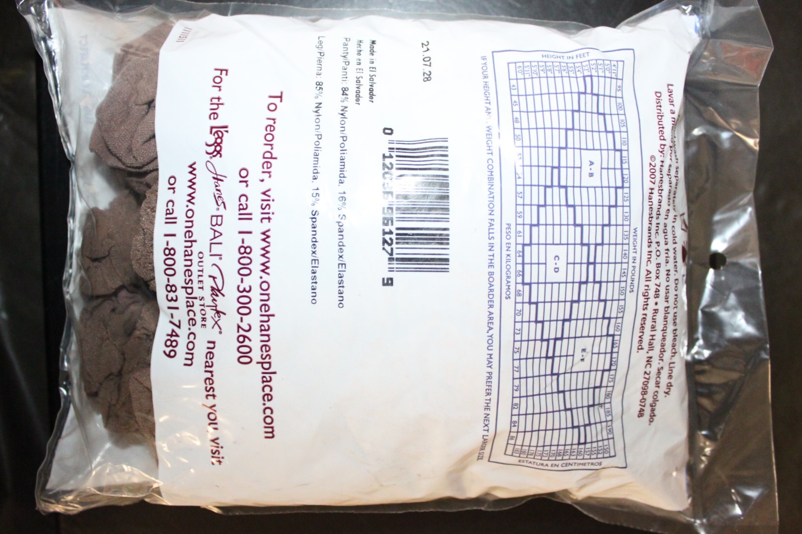 Hanes Silk Reflections Silky Sheer Control Top Sheer Toe 4 PACK CD Taupe 115784