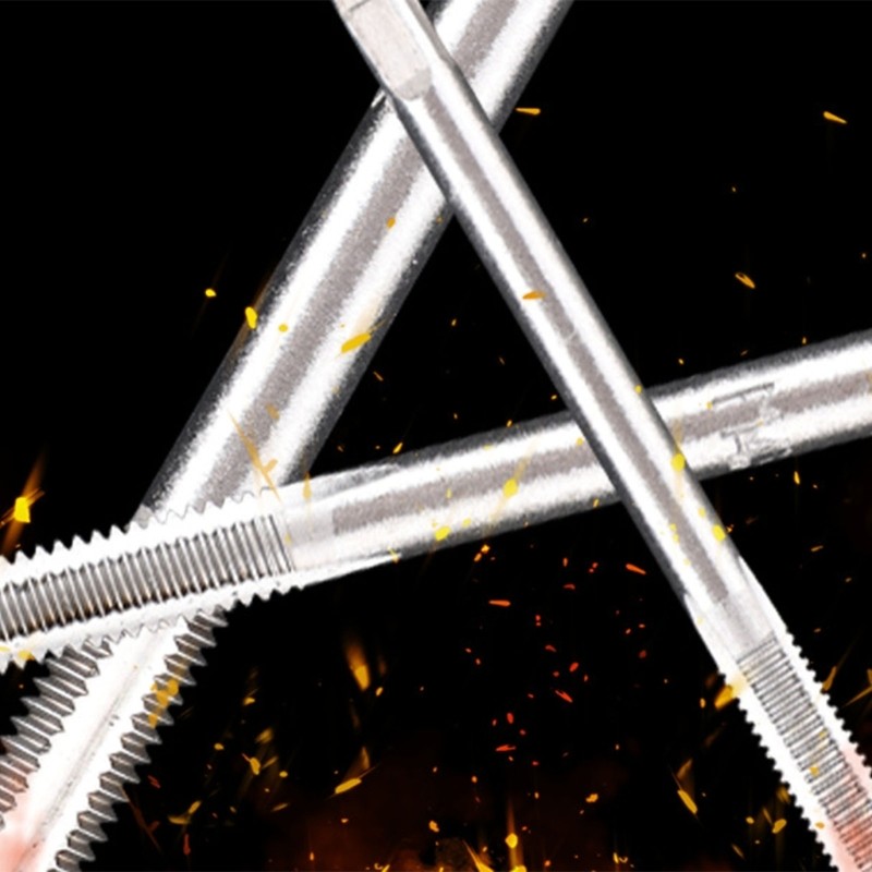 MultiSize Hand Tap Kit 5pcs Highly speed Steel Thread Taps Precise Cut Thread