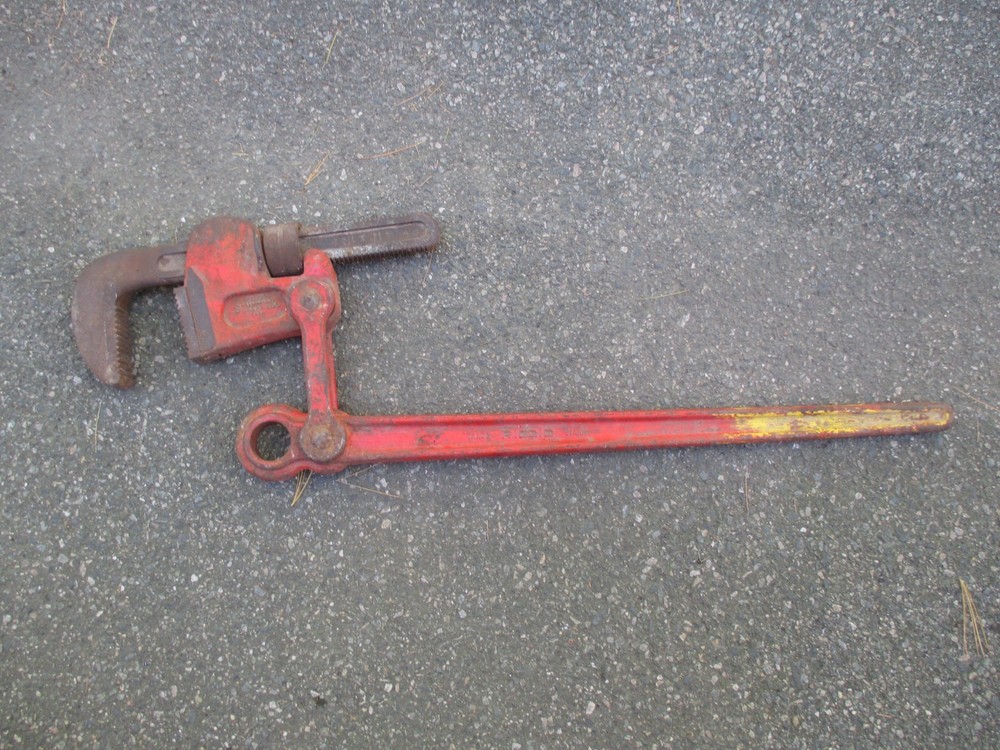 Rigid Super Six Heavy Duty Compound Leverage Pipe Wrench 48"