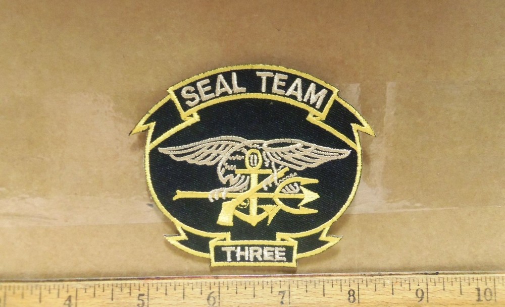 U.S. Navy - Seal Team Three Embroidered Patch
