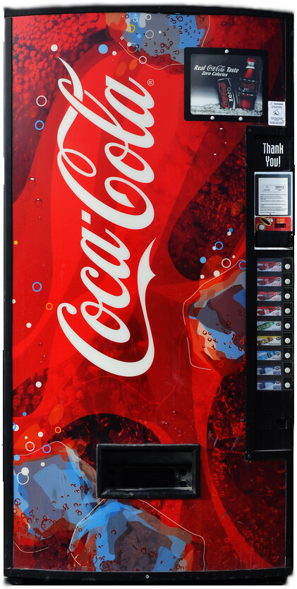 (1) Soda Vending Machine Label - Brisk - 12 oz
