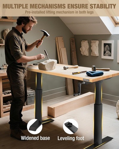 WORKPRO Adjustable Workbench with Crank Handle 300LBS Load Capacity for Workshop