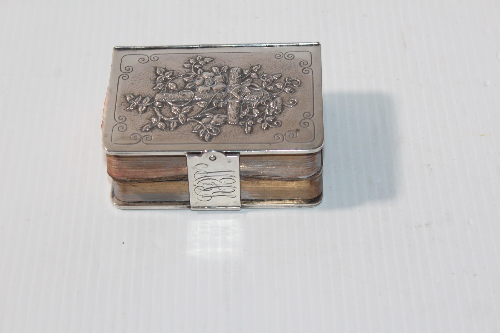 Vtg Sterling Silver .925 Cover Book Of Common Prayer 1892 & Hymns