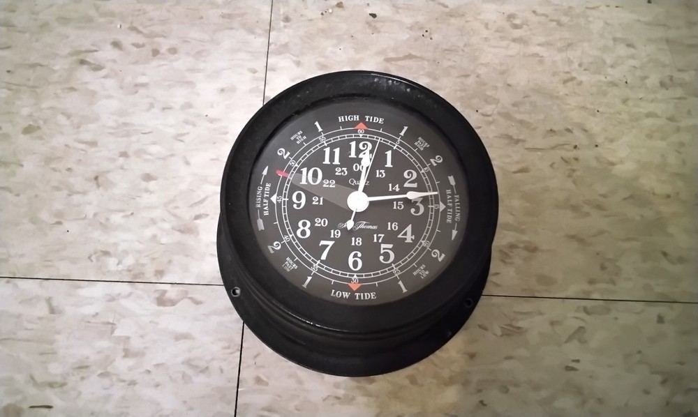 Vintage Seth Thomas Seasprite Tide Time Ship Clock