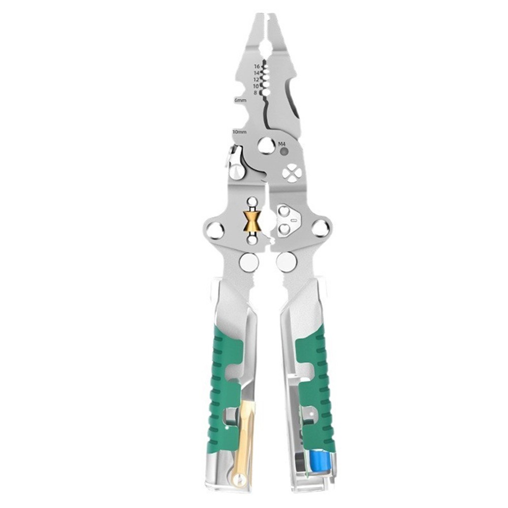 Portable Multi-Function Wire Stripper Scissor With Electrical Tester Built-in