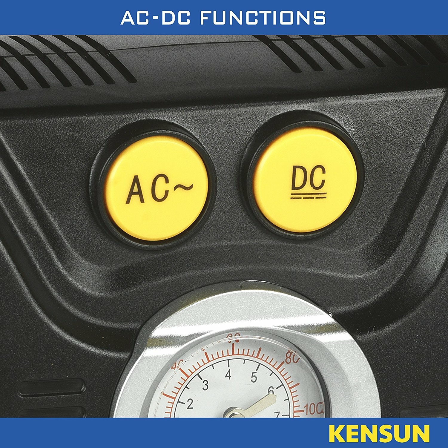 Kensun Portable Air Compressor Pump for Car 12V DC and Home 110V AC