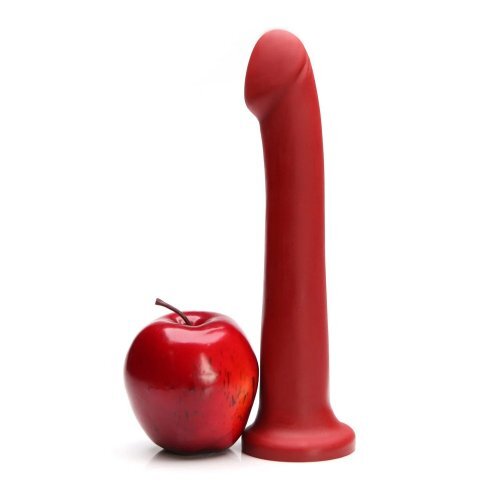 Tantus Hook Smooth Dildo - Ruby