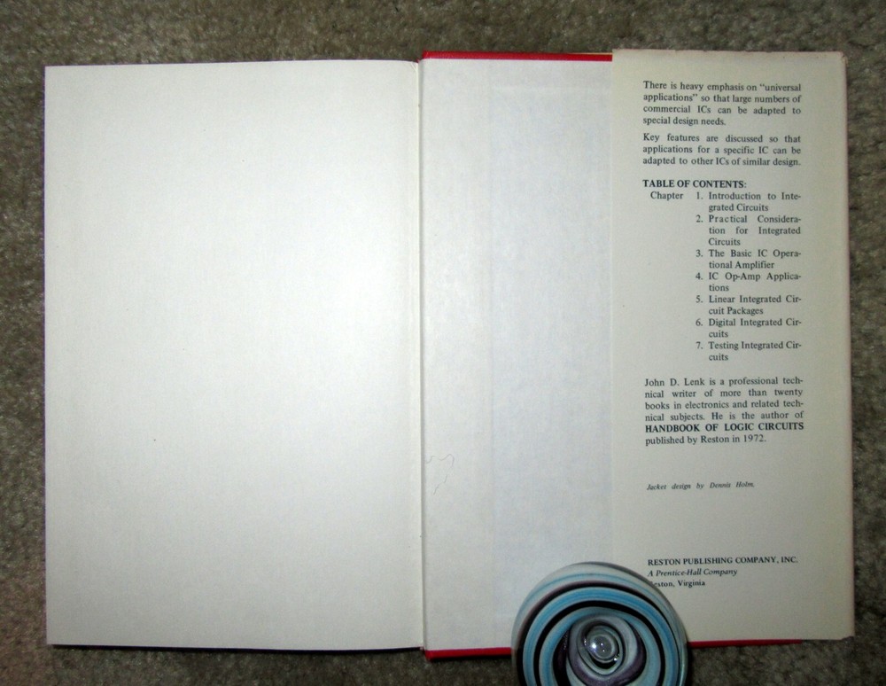 Manual for Integrated Circuit Users John Lenk 1973 HCDJ Book