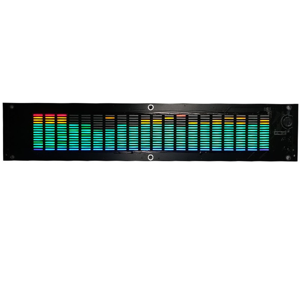 20 Segment LED Level Display Stereo VU Meter Indicator Music Spectrum Analyzer