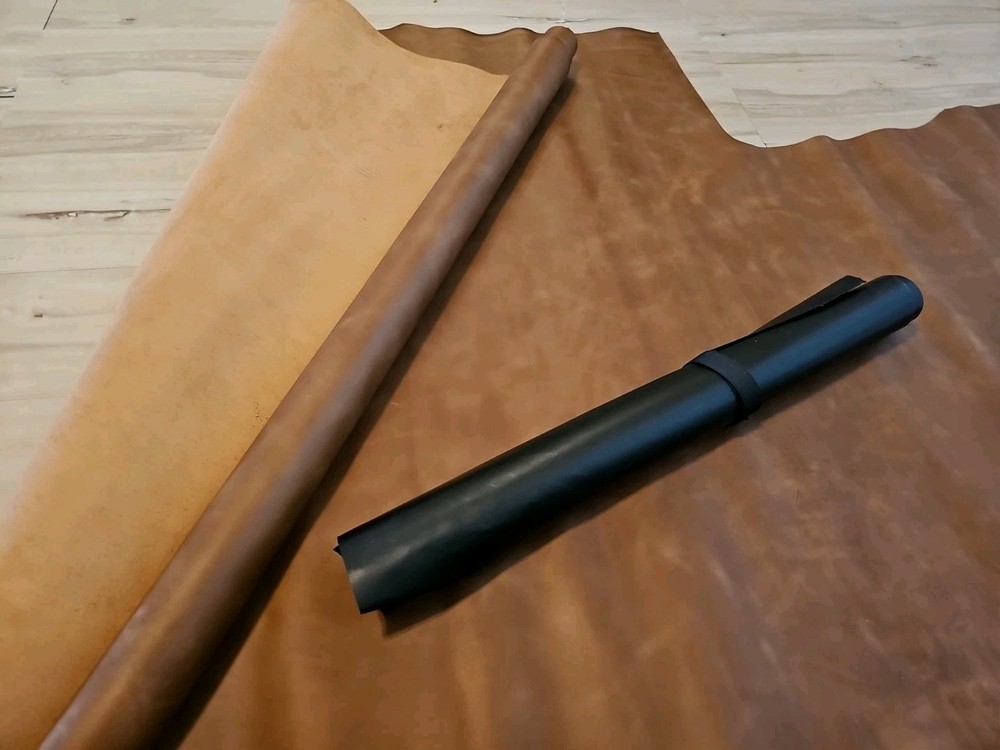 4-5oz CAMEL BROWN VEGETABLE TAN SMOOTH LEATHER HIDE PANEL,SHEET,SQUARE 22+s