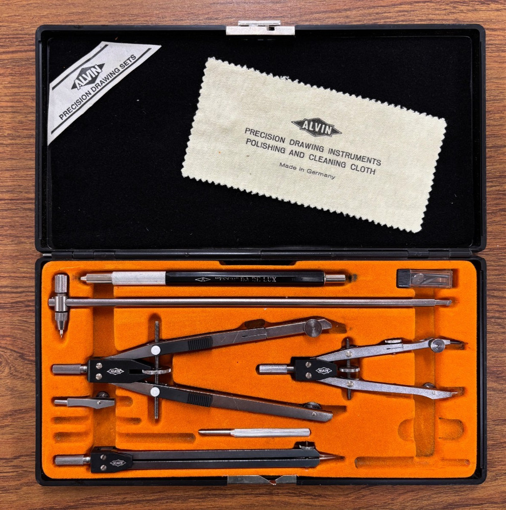 ALVIN PRECISION DRAWING INSTRUMENTS 129 JS MADE IN GERMANY