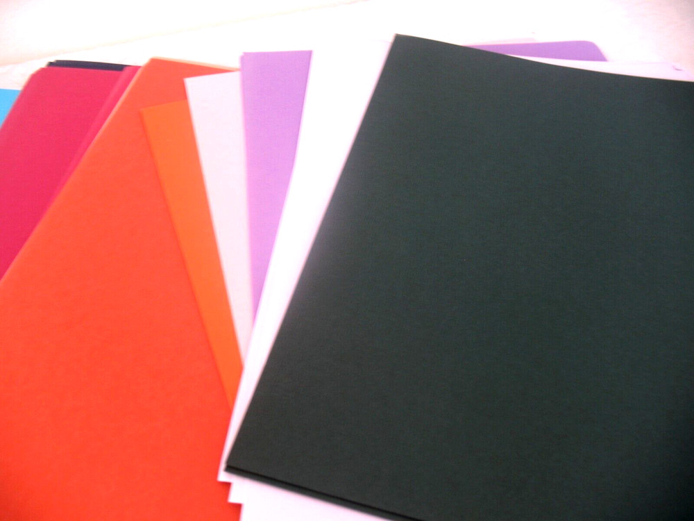 Stampin Up Solid Colors Cardstock - (24) 8.5x11 Sheets