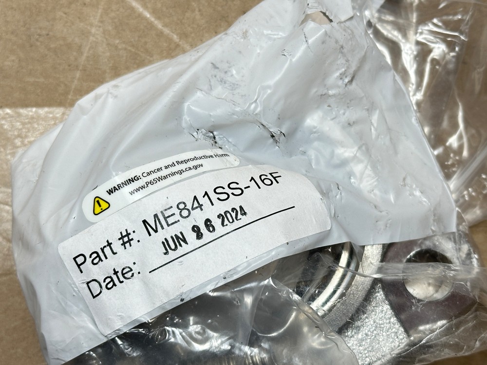 Marshall Socket Weld 2" Type A Excela Adapter Flange Stainless w/ 4 Bolt & ORing