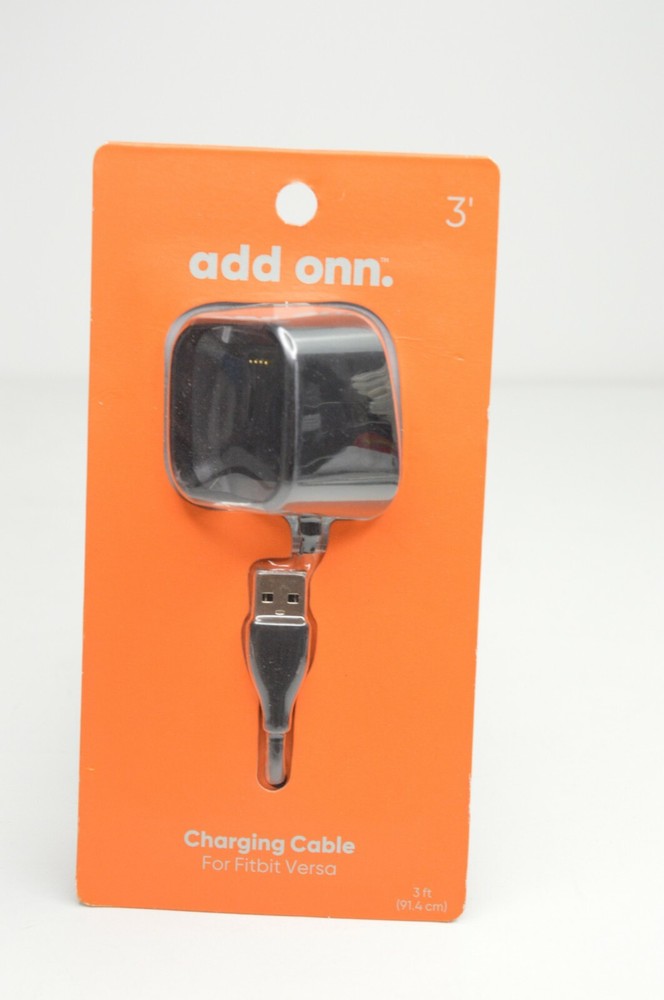 Onn Charging Cable Fitbit Versa Activity Tracker USB Dock 3 Foot