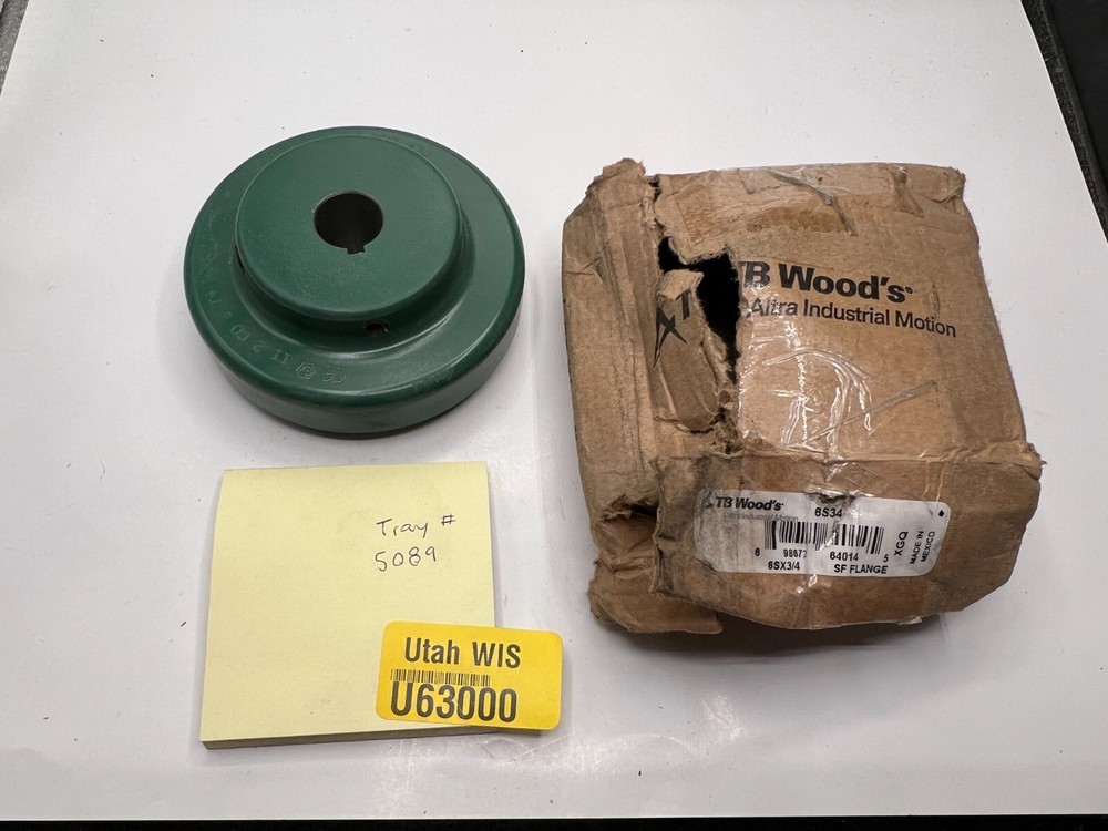 TB Wood's  6S34 Sleeve Coupling Flange Green