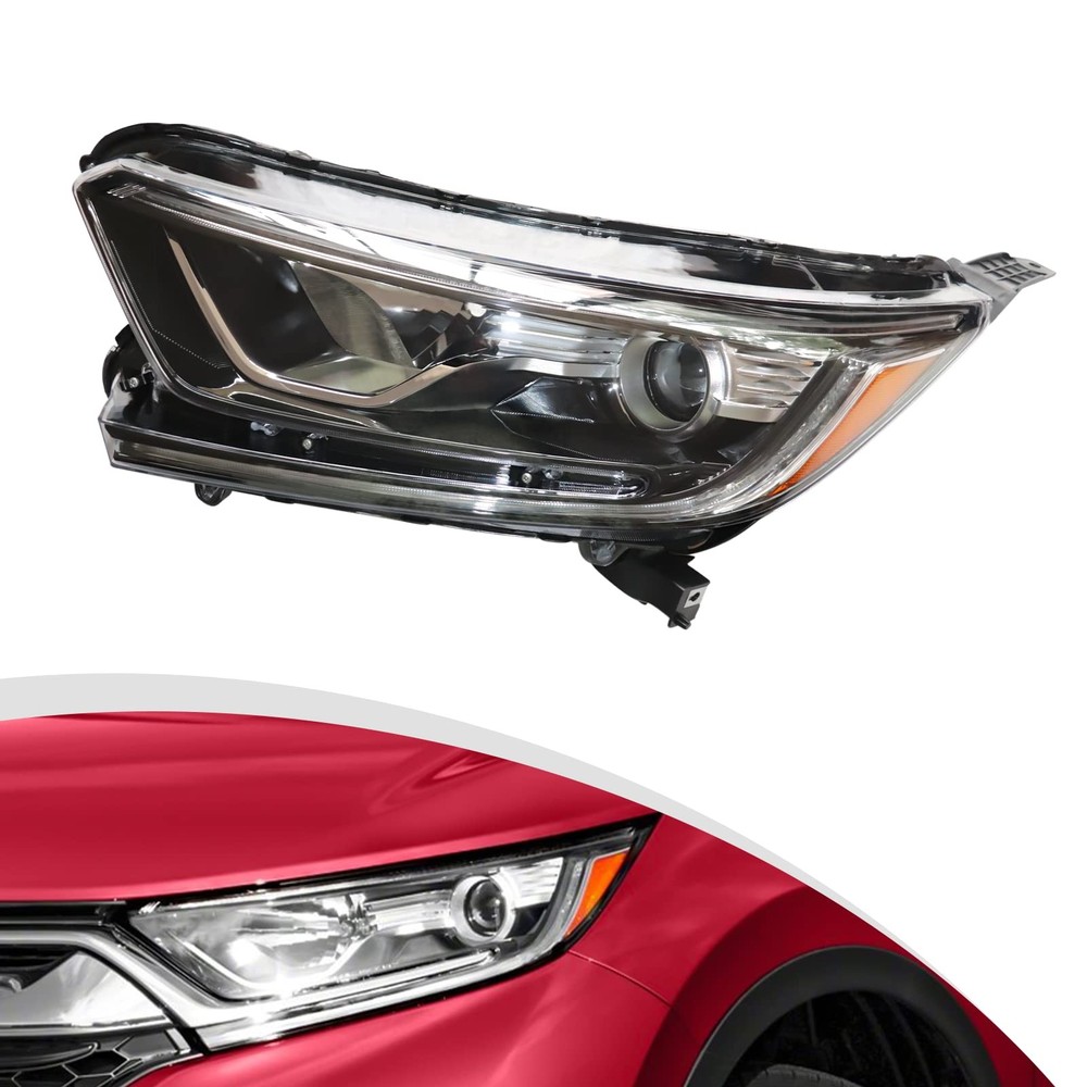 2017-2021 CRV Halogen Headlight Assembly Driver Side Left Clear Lens Replacement