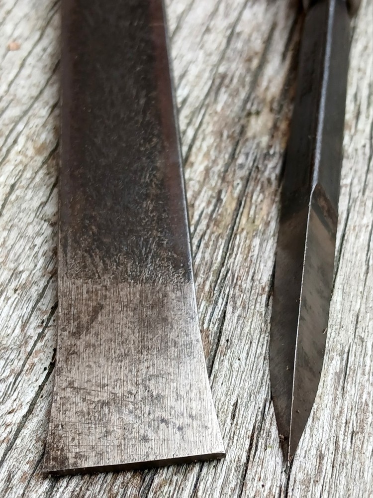 Eclipse Vintage Bearing Scraper Triangular & Flat ×2 Made In England