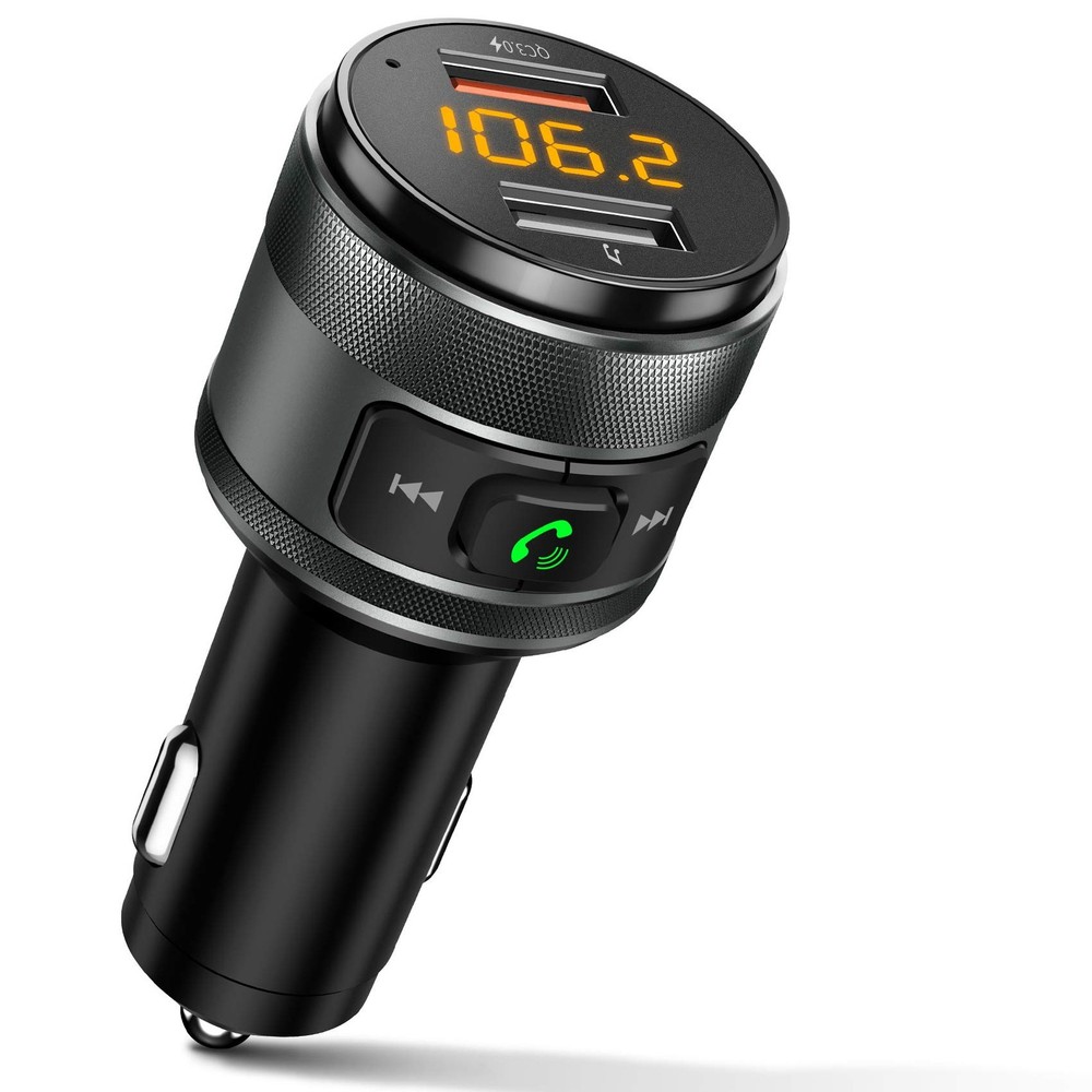 IMDEN Bluetooth FM transmitter for car, 3.0 Wireless Bluetooth FM Radio Adapt...