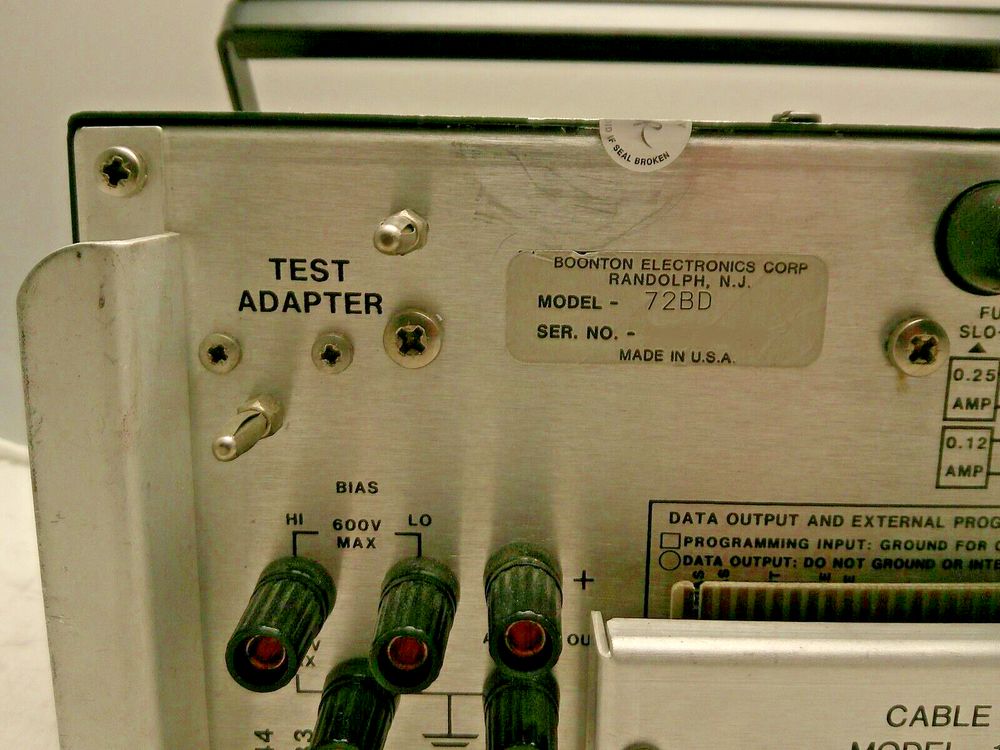 Boonton Electronics Capacitance Meter Model 72BD **Power On/UNTESTED**