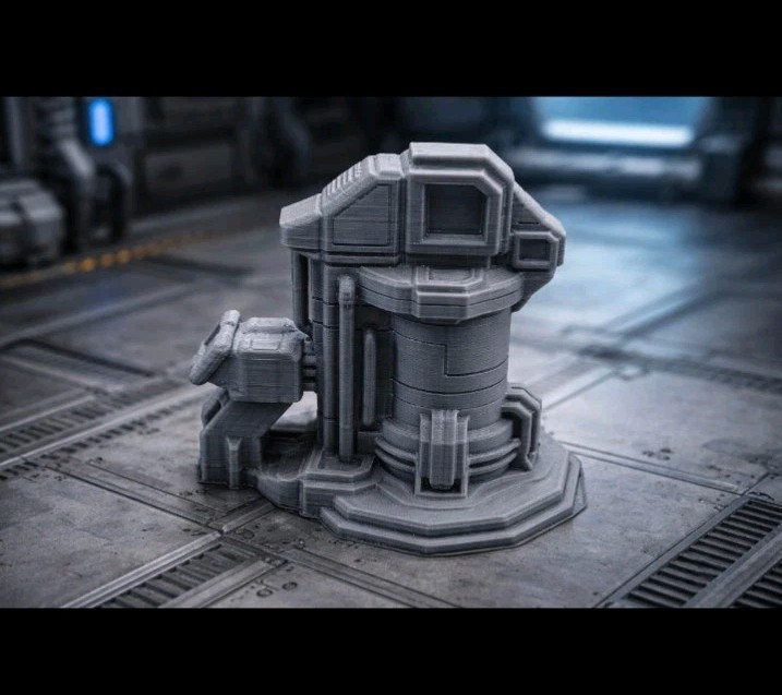 Scatter Terrain Sci-Fi Generator -32mm Scale Wargaming Terrain -Objective
