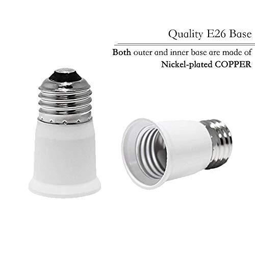 (12-Pack) SpiritLED E26 to E26 Socket Extender,E26/E27 to E26/E27 Lamp Holder