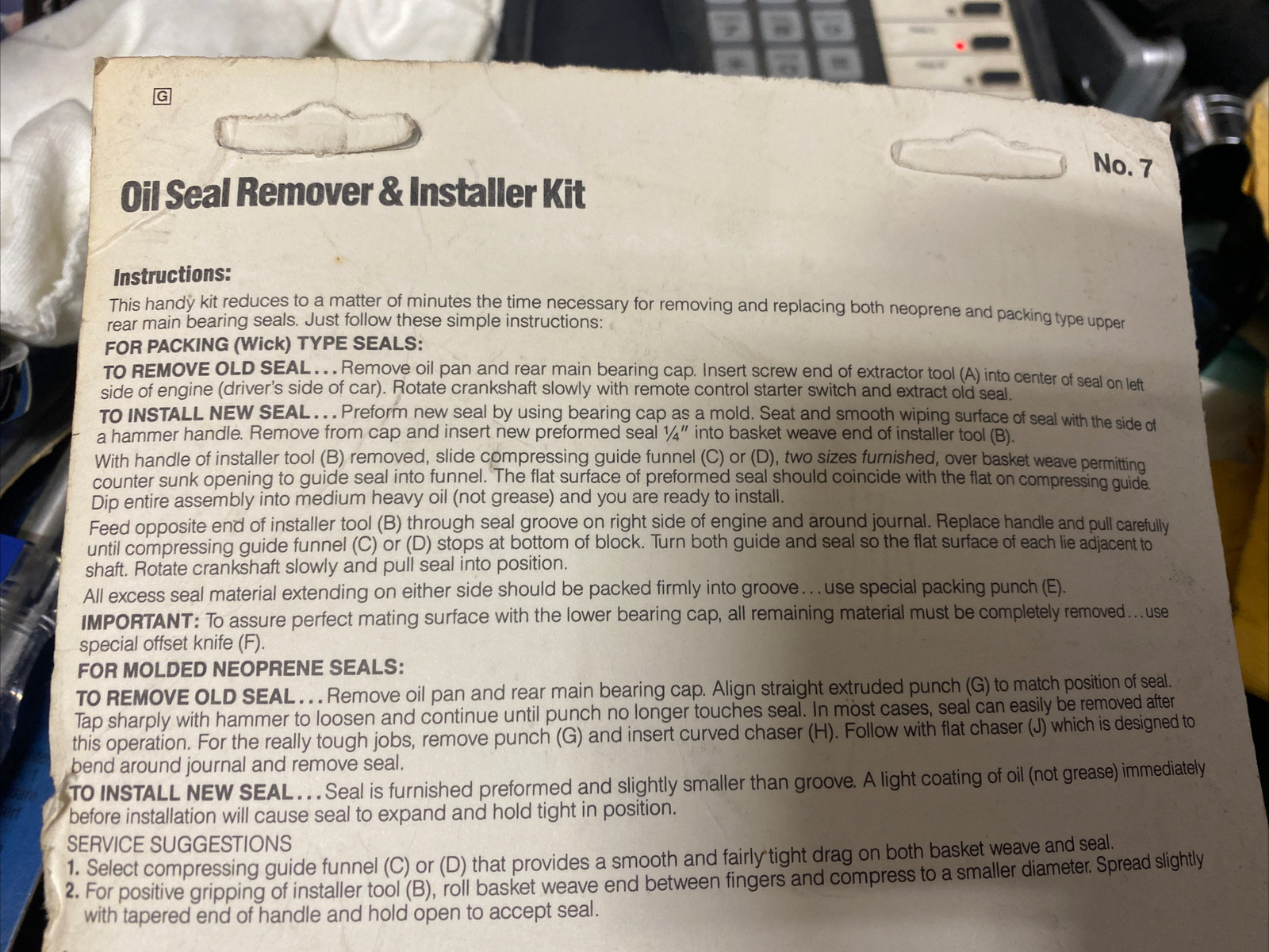 KD/Napa, Oil Seal Remover/Installer, Part #492