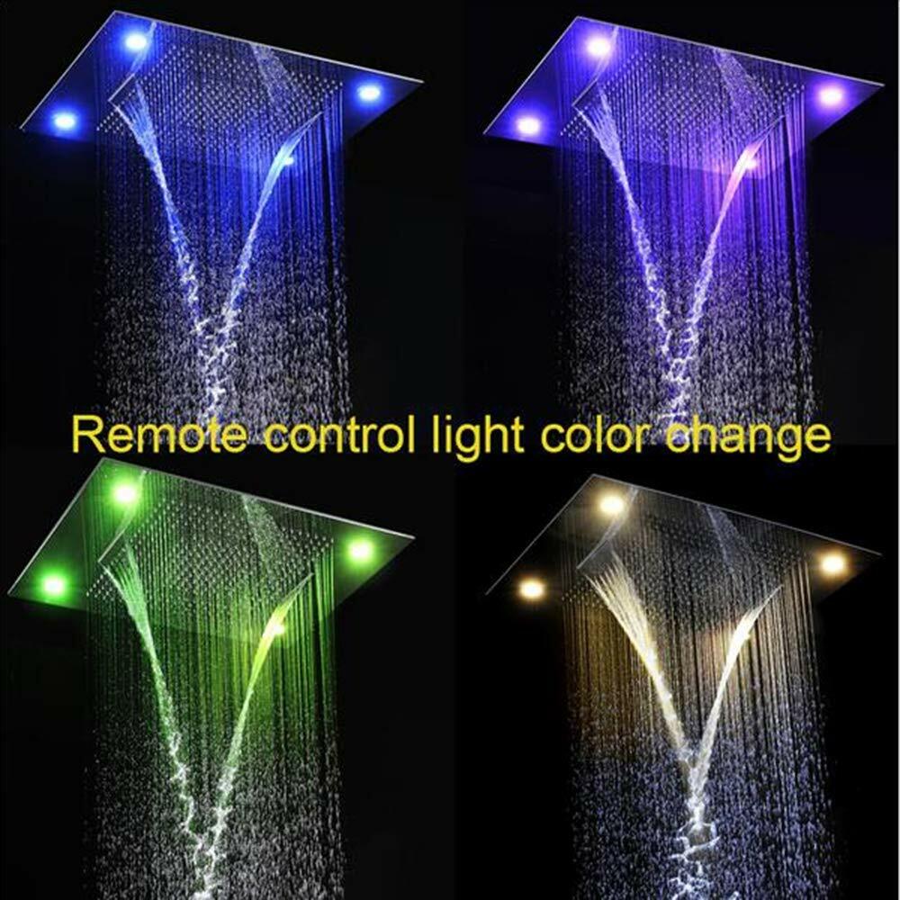 23" x 31" LED Waterfall Rainfall Shower System Remote Control, Massage, Spa