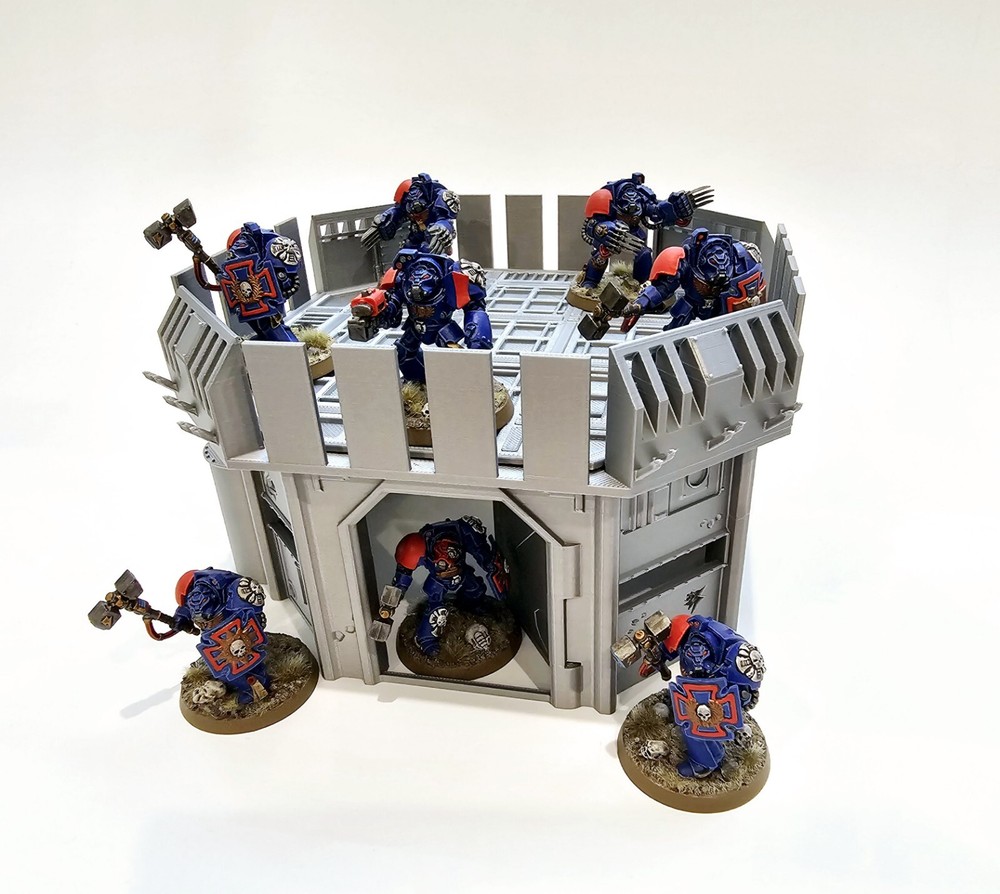 3d Printed Terrain. Forward Command Outpost Great For Warhammer 40K Or Kill Team