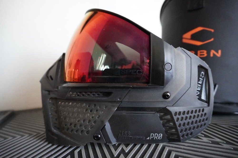 Carbon CRBN Zero Pro Paintball Mask (Less Coverage) - Smoke