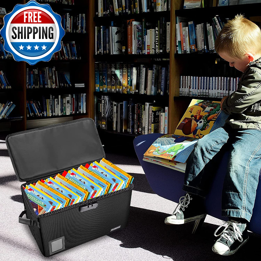 Comic Book Storage Box Fireproof & Water Resistant Comic Book Box with Lock...