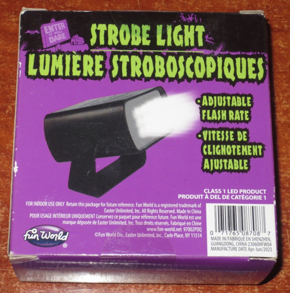 NEW - LED Intense Adjustable Strobe Light - sealed