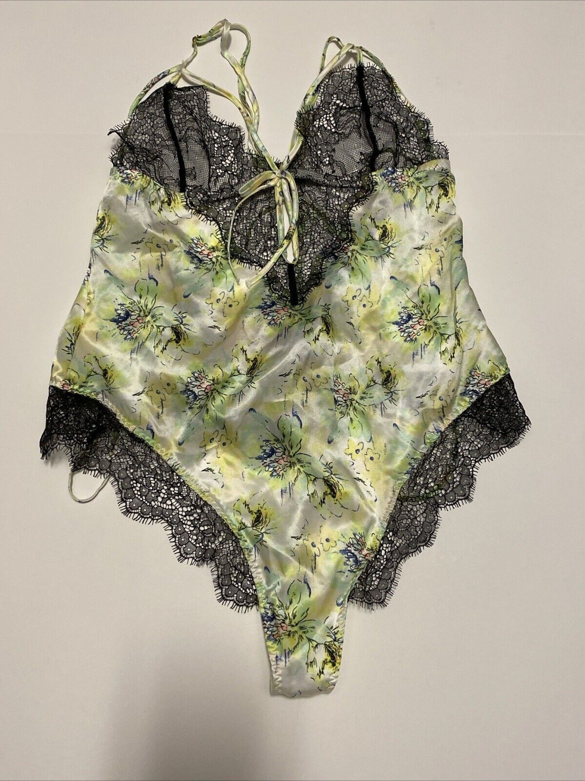 Victoria Secret Designer Collection Teddy Silk Satin Lace Small