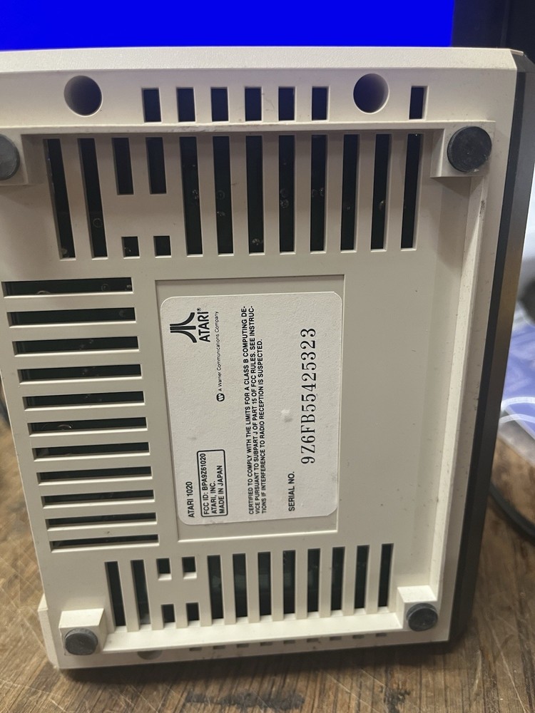 atari 1020 untested head moves when powered on