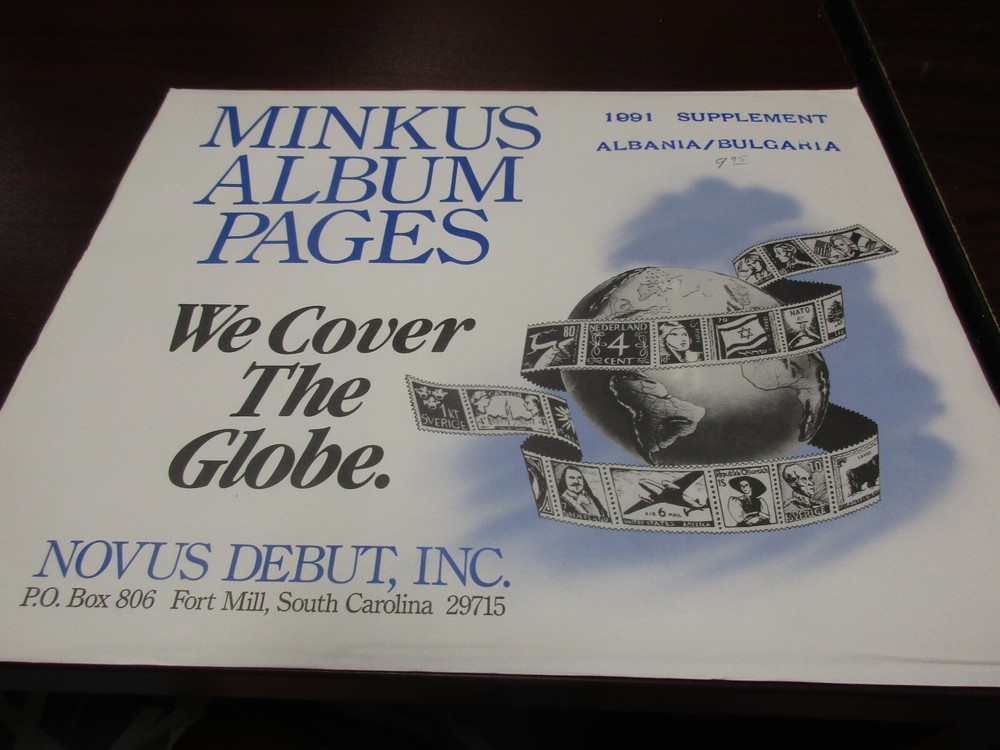 "MINKUS" 1991 SUPPLEMENT ALBANIA/BULGARIA      W/FREE SHP.