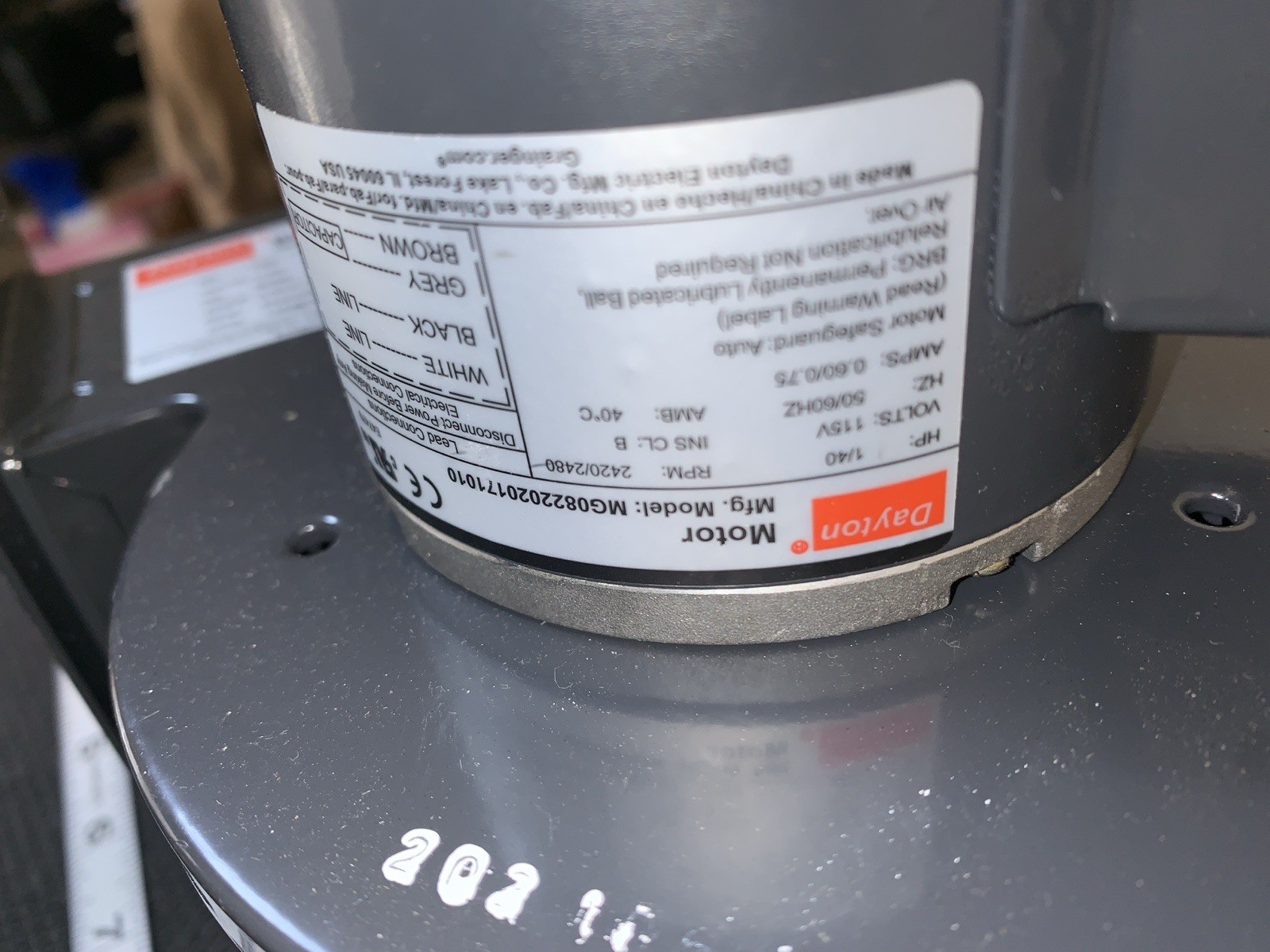 Dayton 1Tdr6 Rectangular Oem Blower, 2450 Rpm, 1 Phase, Direct Drive, Steel