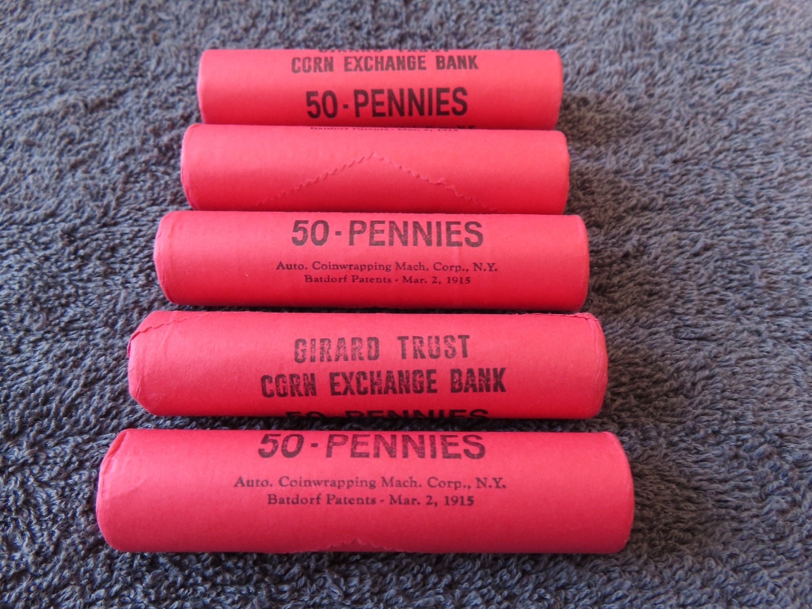 1963 **Original Bank Wrapped ** Uncirculated Lincoln Cent Roll - OBW Penny's