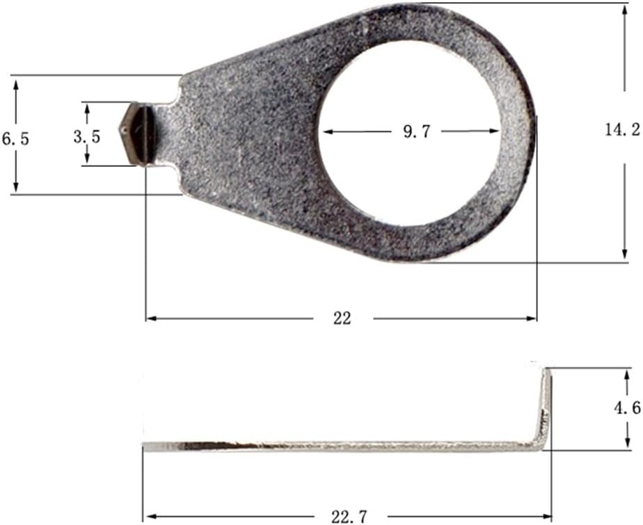 4 Pack 3/8" Guitar Knobs Pointer Indicator Plates Silver