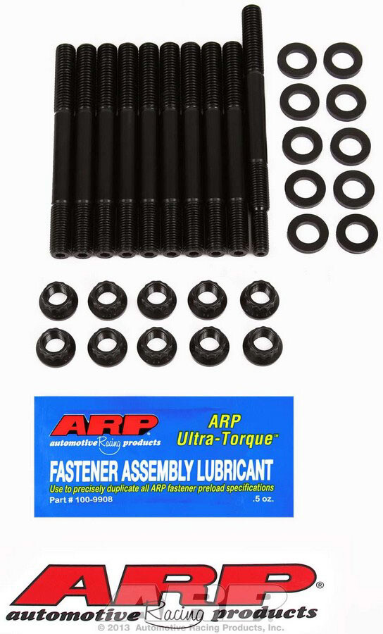 ARP 156-5401 Main Stud Kit, 12 Point Nuts, 2-Bolt Mains, Chromoly, Black Oxide,