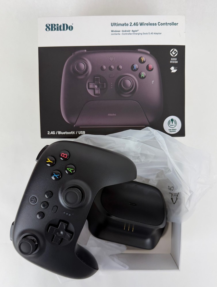 8BitDo Ultimate 2.4G Wireless Controller with Dock and Hall Effect Joystick OB
