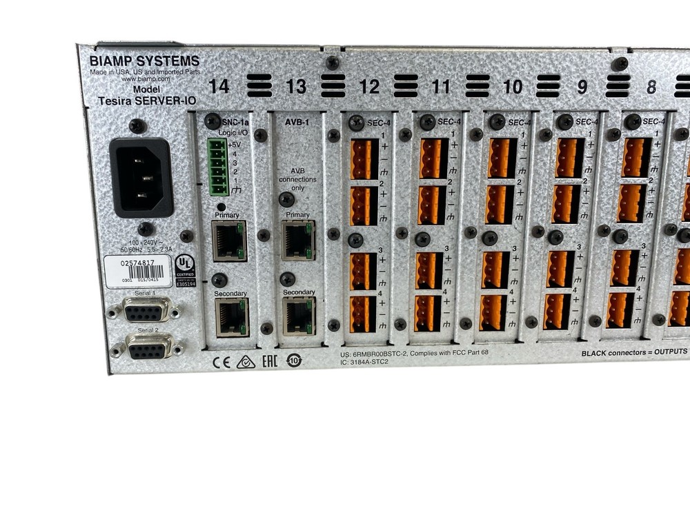 Biamp Systems Tesira SERVER-IO Digital Network Signal Processor DSP