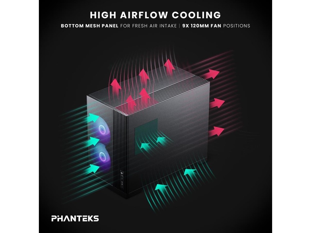 Phanteks XT M3, Compact Micro-ATX Gaming Chassis, High Airflow Performance Mesh,
