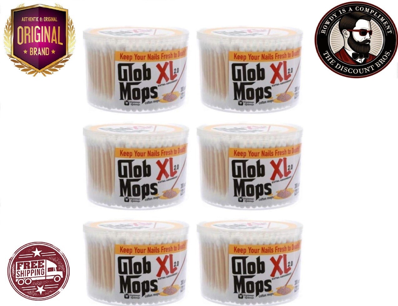 Glob Mops XL 2.0 6-Pack Bundle | Extra Absorbent | Eco-Friendly | 1800