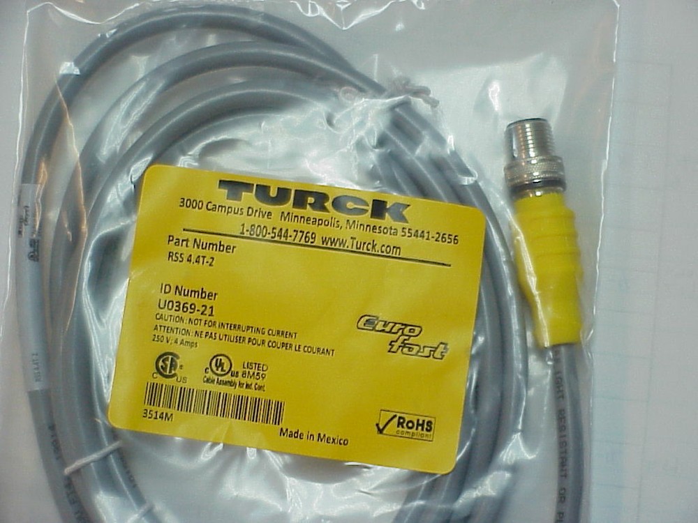Turck Cable Part Number #  RSS 4.4T-2